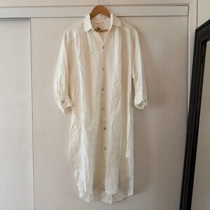 Sugar Candy Mountain Linen Button Down Dress